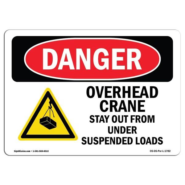 Safety Sign, OSHA Danger, 12